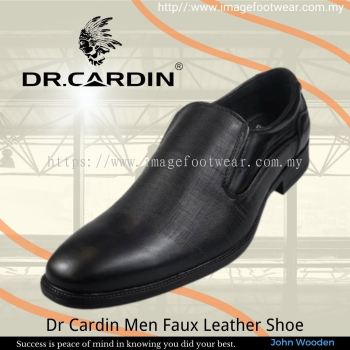 Dr Cardin Men Faux Leather Formal Slip-On Shoe DC-6665- BLACK Colour