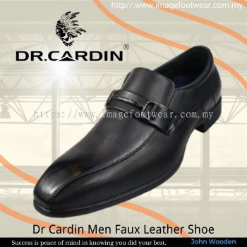 Dr Cardin Men Faux Leather Formal Slip-On Shoe DC-6657- BLACK Colour