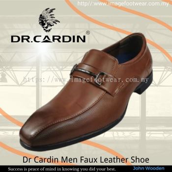 Dr Cardin Men Faux Leather Formal Slip-On Shoe DC-6657- BROWN Colour