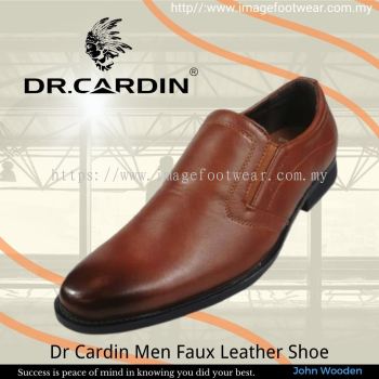 Dr Cardin Men Faux Leather Formal Slip-On Shoe DC-6613- MAPLE Colour