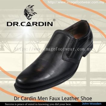 Dr Cardin Men Faux Leather Formal Slip-On Shoe DC-6613- BLACK Colour