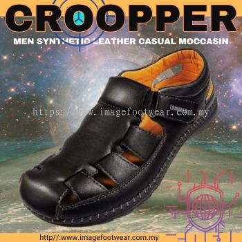 CROOPPER Men Synthetic Leather Casual Moccasin CM-85-2010- BLACK Colour