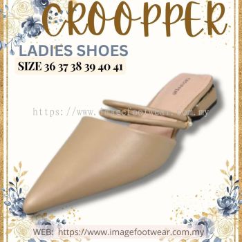 CROOPPER Ladies Half Slip-on Shoes-CP-53-88037-NUDE Colour