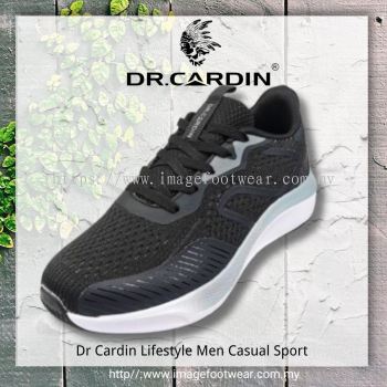 Dr Cardin Men Cloud Foam Ultra Light Lace-Up Sneaker-DC-61050-BLACK Colour