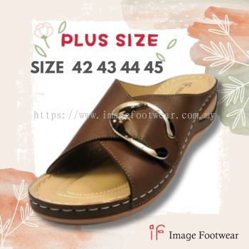 Plus Size Comfort Slipper -PS-1998-74- KHAKI Colour