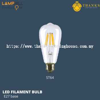 ST64 E27 LED Filament Bulb