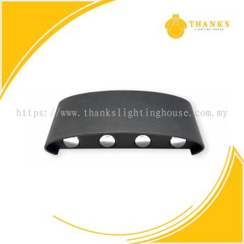 8W OUTDOOR UP DOWN WALL LIGHT