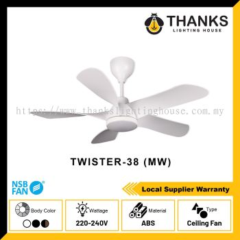 NSB TWISTER 38 (MW)-WITH LIGHT CEILING BABY FAN