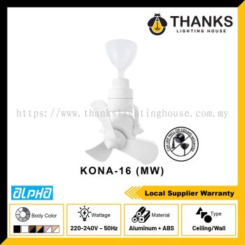 ALPHA KONA-16 (MW) CORNER FAN FOR CEILING/WALL