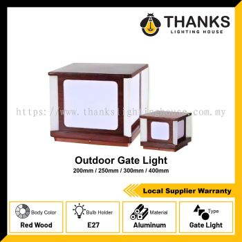 GATE LIGHT RED WOOD TIMBER