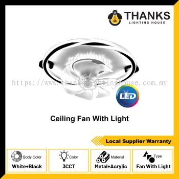 LED CEILING LIGHT WITH 360 DEGREE AUTO FAN