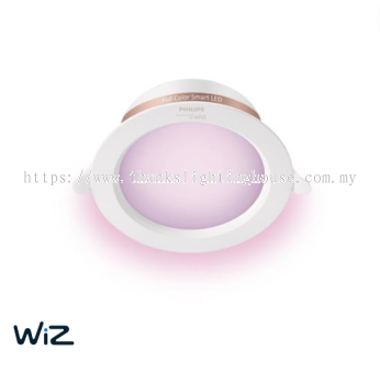 12w 6 inch Philips Wiz LED Tunable White + RGB Colour Recessed Smart Downlight