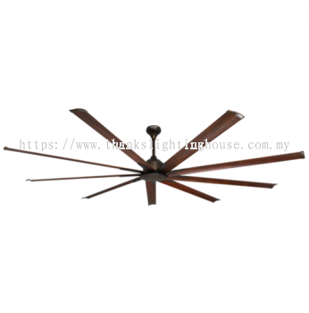 ELMARK 9HE96 96" BIG CEILING FAN ORB/WALNUT