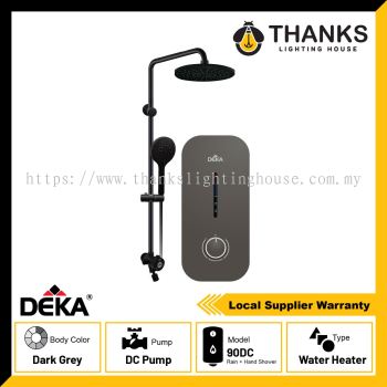 DEKA MIIZU 90DC INVERTER PUMP RAINSHOWER INSTANT WATER HEATER DARK GREY