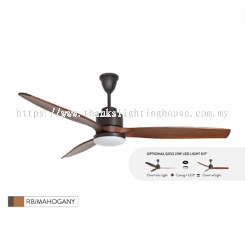 NSB OVIO+ 60" WOOD CEILING FAN RB/MAHOGANY