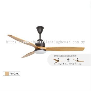 NSB OVIO+ 60" WOOD CEILING FAN RB/OAK