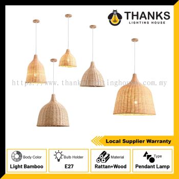 HANDMADE MUJI BAMBOO PENDANT LAMP RATTAN SERIES