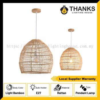 HANDMADE MUJI BAMBOO PENDANT LAMP RATTAN SERIES