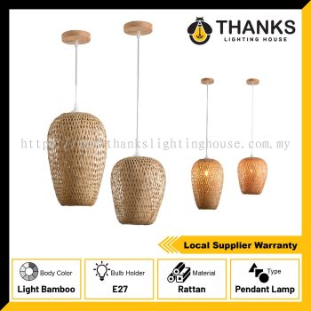 HANDMADE MUJI BAMBOO PENDANT LAMP RATTAN SERIES