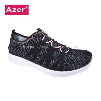 WOMEN LACE COMFORT CANVAS SPORT SHOE (S 5503-BK) (MR.X)