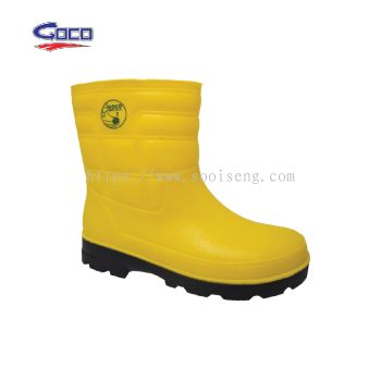 HIGH CUT PULL ON SAFETY WATER BOOT (GC M985-BK/Y) (PL.X)