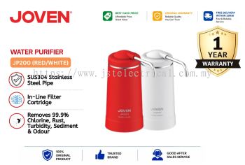 JOVEN JP200 Water Purifier (Red / White) – Countertop Water Filter With SUS304 Stainless Steel Pipe