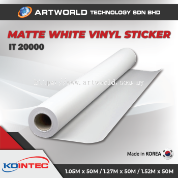 Vinyl Stickers Self Adhesive Matte White Vinyl Intec