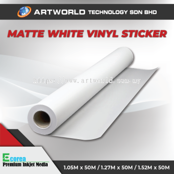 Vinyl Stickers Self Adhesive Matte White Vinyl Sticker ECorea