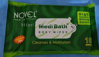 Novel MediBath Body Wipes 10's