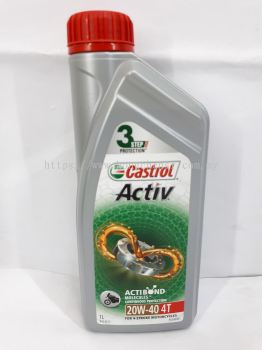 CASTROL ACTIV 20W40 4T 1L