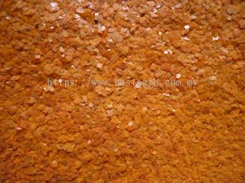 F03 Orange EPOXY COLOUR FLAKE COATING  彩色片环氧涂层