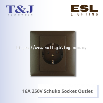 T&J DAZZLE SERIES 16A 250V Schuko Socket Outlet - HB827