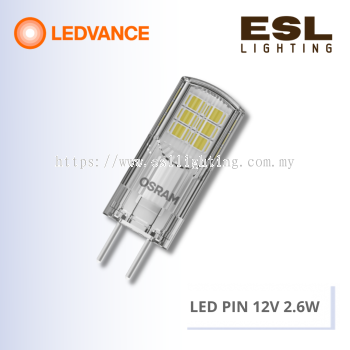 LEDVANCE LED PIN GY6.35 12V 2.6W