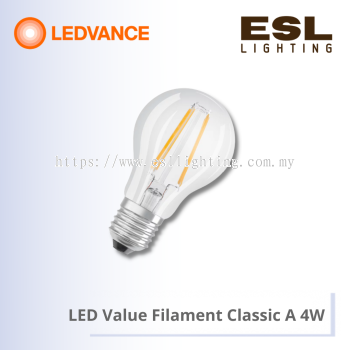 LEDVANCE LED Value Filament Classic A 4W - 4058075267169 / 4058075267206