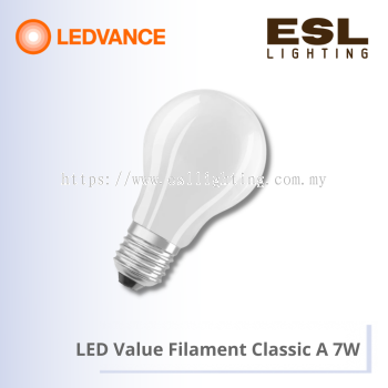 LEDVANCE LED Value Filament Classic A 7W - 4058075751552