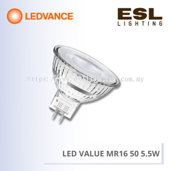 LEDVANCE LED VALUE MR16 50 5.5W - 4058075588158 / 4058075588196