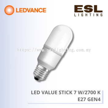 LEDVANCE LED VALUE STICK 7 W/2700 K E27 GEN4 - 4058075128460