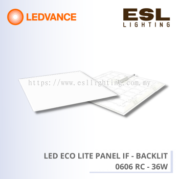 LEDVANCE LED ECO LITE PANEL IF - BACKLIT 36W - 0606 RC 4099854079566 4099854079580 4099854079603