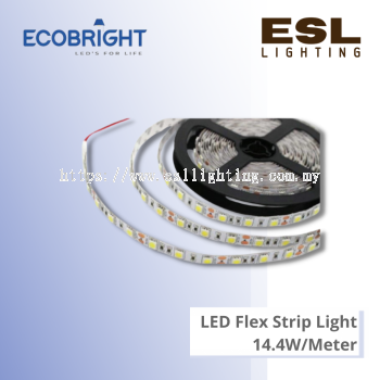 ECOBRIGHT LED Flex Strip Light 12V 14.4W/meter - 5M5050IP20