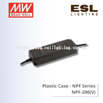 MEANWELL Plastic Case NPF Series - NPF-200 (V) 