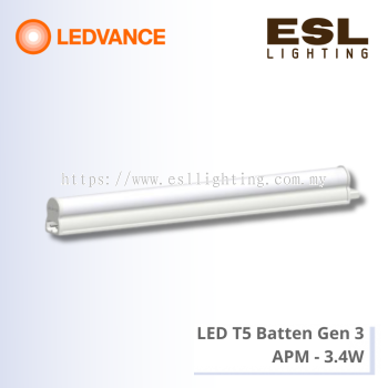 LEDVANCE LED T5 Batten Gen3 APM 300mm/3.4W - LDVAL BAT 300 3.4W/3000K / LDVAL BAT 300 3.4W/4000K / LDVAL BAT 300 3.4W/6500K