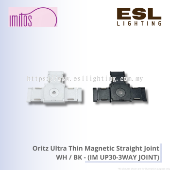 IMITOS Oritz Ultra Thin Magnetic Straight Joint WH / BK - IM UP30-3WAY JOINT