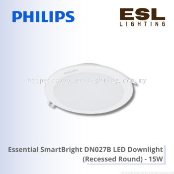 PHILIPS Essential SmartBright DN027B LED Downlight (Recessed Round) - 15W