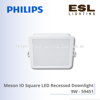 Philips LED Meson IO Square LED Recessed Downlight 9W - 59451