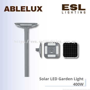 ABLELUX LED Solar Garden Light 400W - APG08 Square UFO All in One