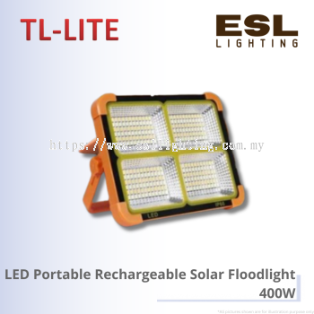 TL-LITE LED Portable Rechargeable Solar Floodlight - 400W IP65