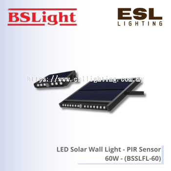 BSLight LED Solar Wall Light (PIR Sensor) 60W - BSSLFL-60