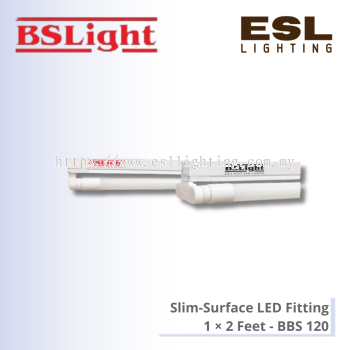 BSLight Slim-Surface LED Fitting 1 × 2 Feet - BBS 120
