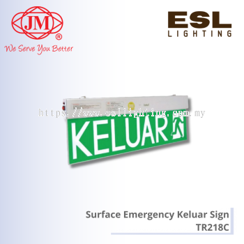 JM Surface Emergency Keluar Sign - TR218C [SIRIM]