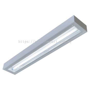 VSL T8 LOWBAY FITTING MIRROR ACRYLIC DIFFUSER IP54